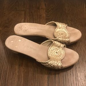 Jack Rogers • heels • size 9 • gold